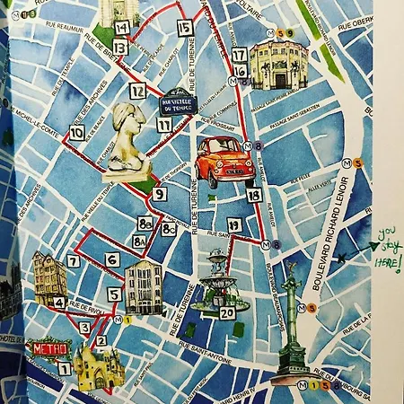 Mynestparis 2-br In Center , Air Conditioner , Elevator, Free Parking *